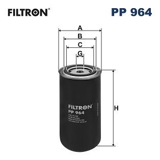 FILTRON Spin-on Filter Height: 203,5mm Inline fuel filter PP 964 buy