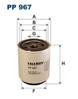 FILTRON PP 967 Fuel filter Spin-on Filter