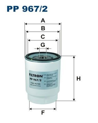 FILTRON Spin-on Filter Height: 153mm Inline fuel filter PP 967/2 buy