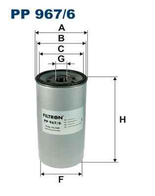 FILTRON Spin-on Filter Height: 216,5mm Inline fuel filter PP 967/6 buy