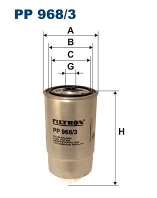 FILTRON Spin-on Filter Height: 170mm Inline fuel filter PP 968/3 buy