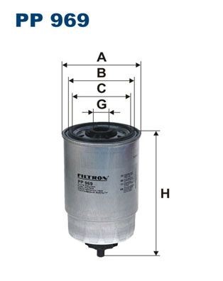 FILTRON PP 969 Fuel filter Spin-on Filter