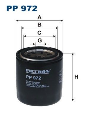 Original FILTRON Inline fuel filter PP 972 for OPEL MONTEREY