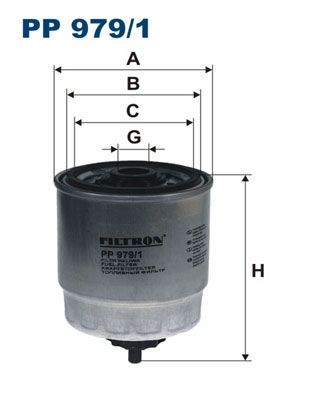 Hyundai ix35 Inline fuel filter 13884981 FILTRON PP 979/1 online buy