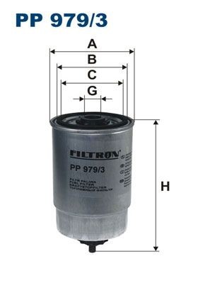FILTRON PP 979/3 Fuel filter Spin-on Filter