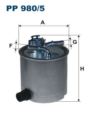 FILTRON PP 980/5 Fuel filter In-Line Filter, 10mm, 10mm