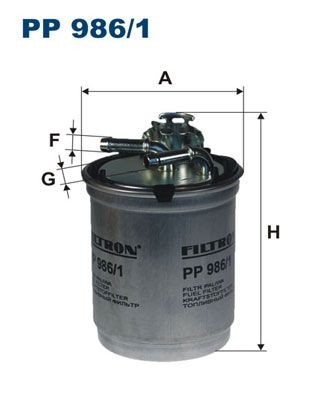 Original PP 986/1 FILTRON Fuel filters SEAT