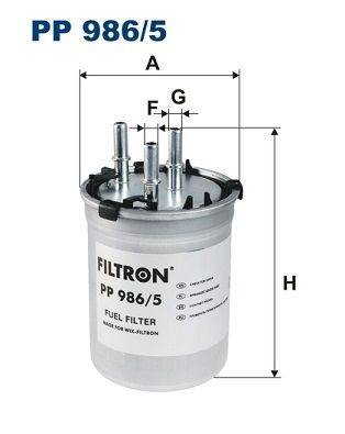 FILTRON PP 986/5 Fuel filter In-Line Filter, 8mm, 8mm