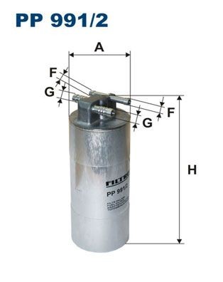 FILTRON PP 991/2 Fuel filter In-Line Filter, 8mm, 10mm