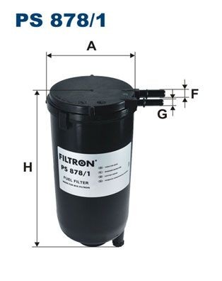 FILTRON PS 878/1 Fuel filter In-Line Filter, 9,5mm, 8mm