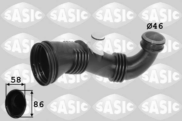 SASIC 3330048 Intake pipe, air filter Inlet