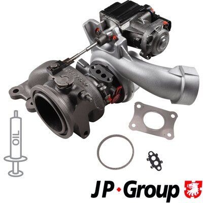 JP GROUP Exhaust Turbocharger, Incl. Gasket Set Turbo 1117407200 buy