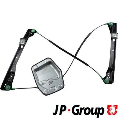 Window regulator repair kit JP GROUP Left Front, Operating Mode: Electric, without electric motor - 1188106770