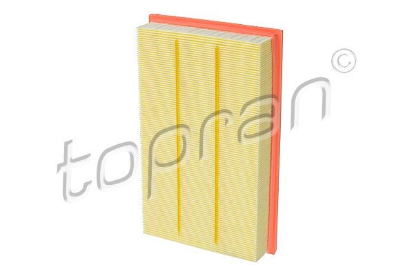 117 450 TOPRAN Air filters PORSCHE 50mm, 170mm, 275mm, rectangular, Foam, Filter Insert