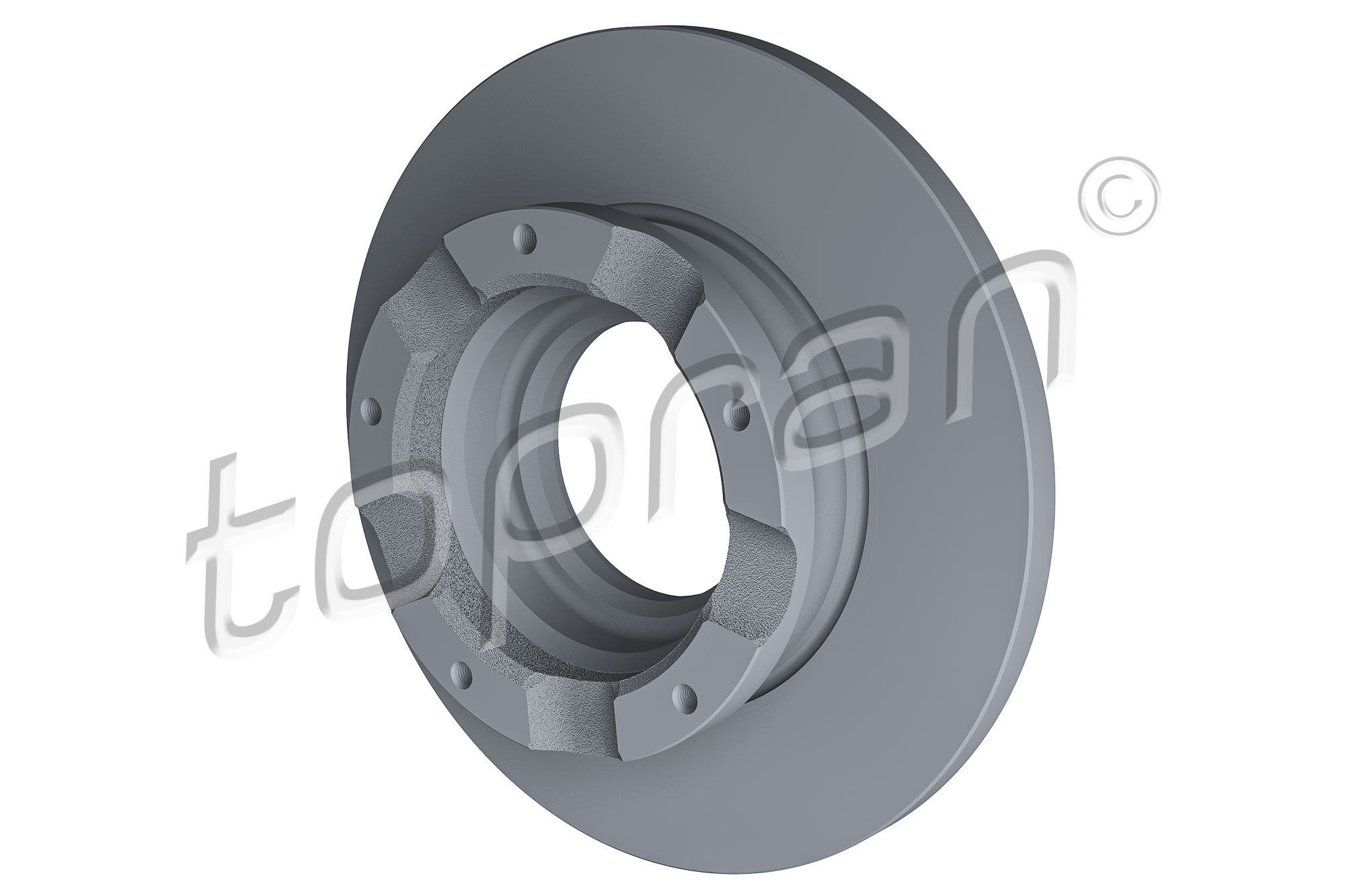 TOPRAN 305 045 Brake disc Rear Axle, 288x16mm, 5x160, solid, Coated