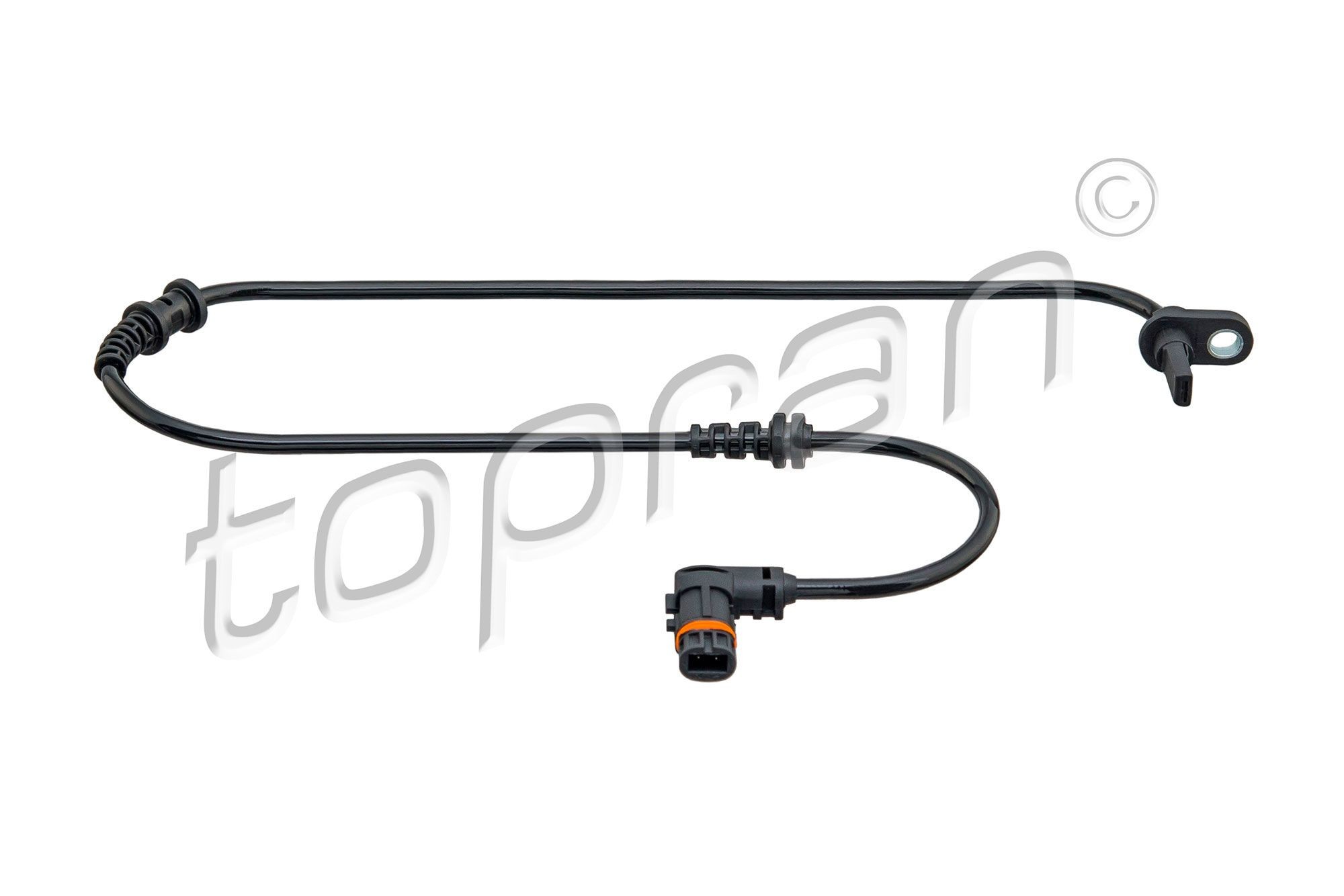 TOPRAN 409 677 Sensore ABS Assale anteriore Sx, Assale anteriore Dx, con cavo, per veicoli con ABS, 695mm