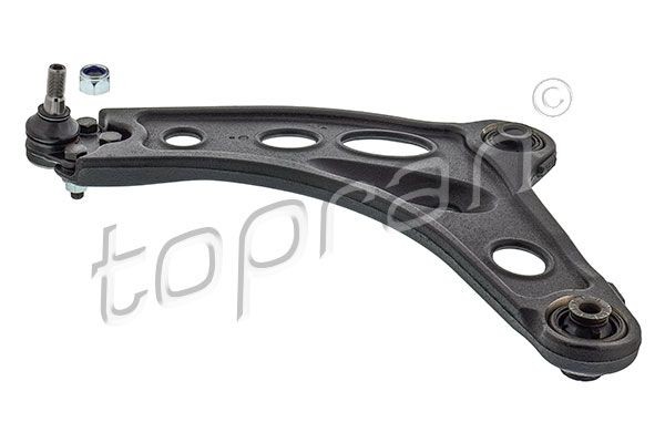 701 844 001 TOPRAN with nut, with ball joint, with rubber mount, Front Axle Left, Control Arm, Cast Steel, Black-painted, Cathodic Painting Control arm 701 844 buy