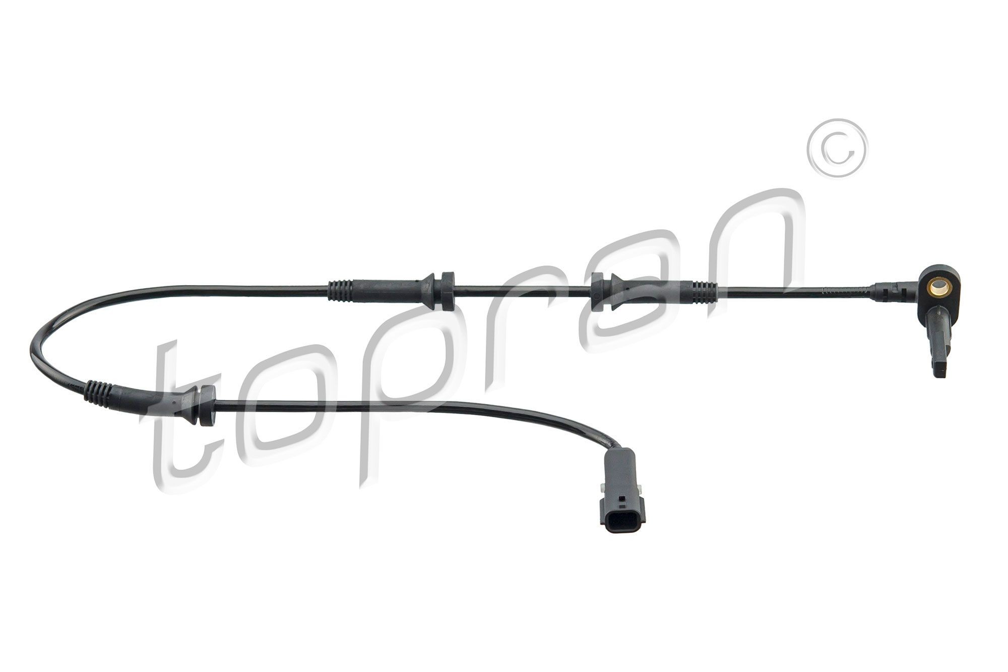 TOPRAN 701 979 ABS sensor Front Axle Left, Front Axle Right, with cable, for vehicles with ABS, 710mm
