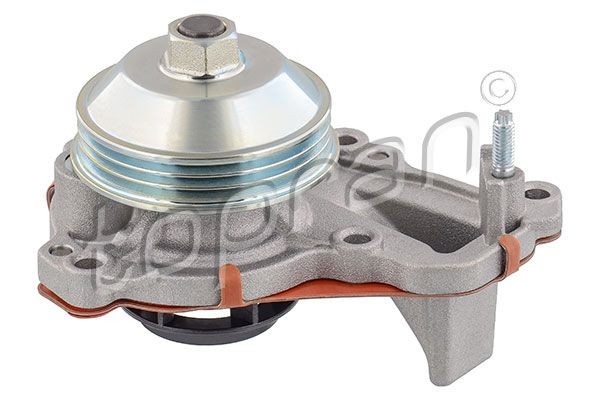 TOPRAN 723 864 Water pump with V-ribbed belt pulley, with seal, Mechanical, for v-ribbed belt use