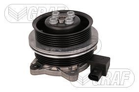 GRAF PA1379 Water pump with seal, electromagnetic, Plastic, for v-ribbed belt use