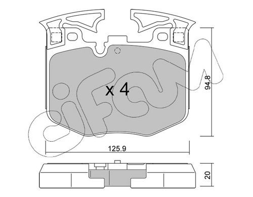 Original 822-1146-0 CIFAM Brake pads experience and price