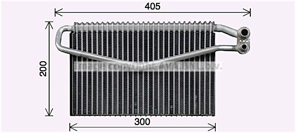 PRASCO MEV310 Air conditioning evaporator 001 830 4958