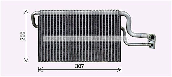 PRASCO MNV116 Verdampfer, Klimaanlage für MAN TGA LKW in Original Qualität