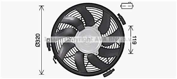 PRASCO D1: 320 mm, 350W Cooling Fan MS7719 buy