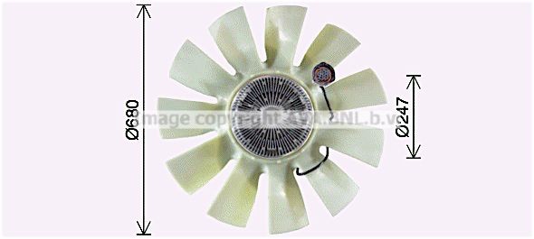 PRASCO REF138 Fan, radiator 7421 381 014