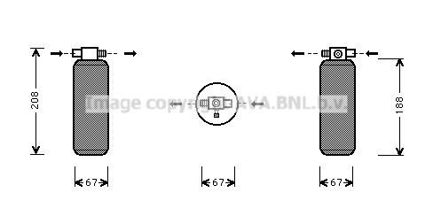 PRASCO SCD013 Klimatrockner für SCANIA 2 - series LKW in Original Qualität