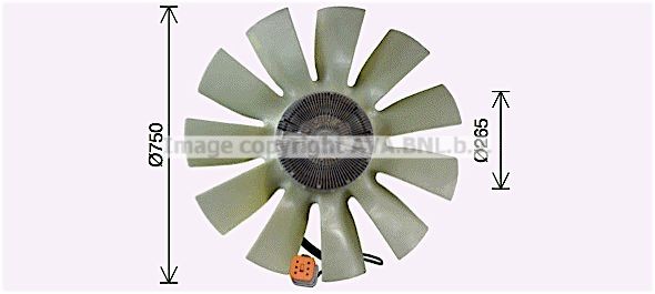 PRASCO SCF058 Fan, radiator 2 052 005