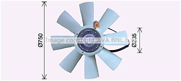 PRASCO SCF070 Fan, radiator 2132262
