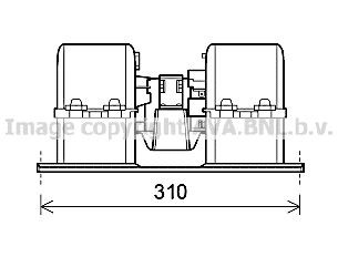 PRASCO VL8071 Heater blower motor 20 443 820