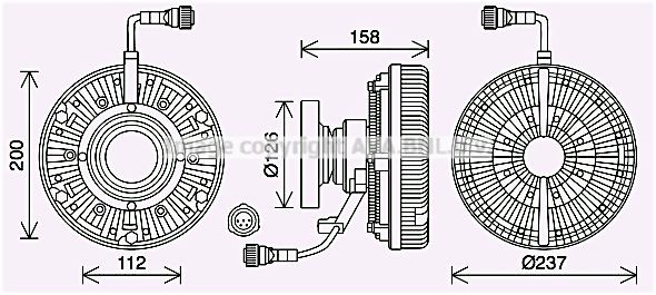 PRASCO VLC093 Fan, radiator 2 103 740 3