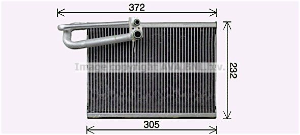 PRASCO VLV101 Air conditioning evaporator 2 106 361 2