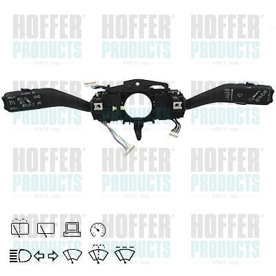 HOFFER with cornering light with high beam function, with cruise control, with wipe-wash function, with wipe interval function, with rear wipe-wash function, with board computer function Steering Column Switch 2103565 buy
