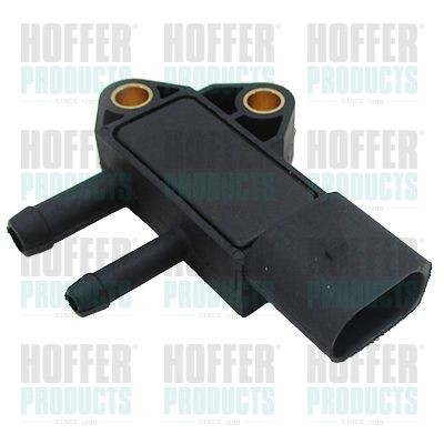 HOFFER without fastening clamp Number of pins: 3-pin connector Sensor, exhaust pressure 7472570E buy