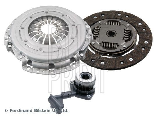 BLUE PRINT ADF1230119 Clutch kit three-piece, with central slave cylinder, with synthetic grease, 232mm