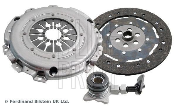 BLUE PRINT three-piece, with central slave cylinder, with synthetic grease, 241mm Ø: 241mm Clutch replacement kit ADF123092 buy