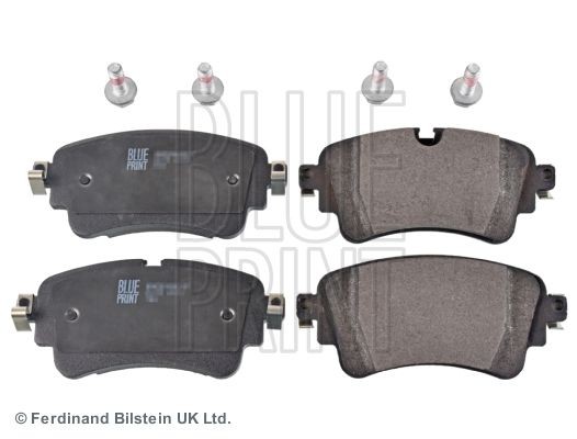 BLUE PRINT ADV184259 Brake pad set Rear Axle, prepared for wear indicator, with fastening material
