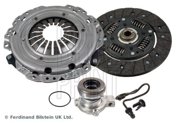 BLUE PRINT ADW1930100 Clutch kit three-piece, with central slave cylinder, with synthetic grease, 206mm