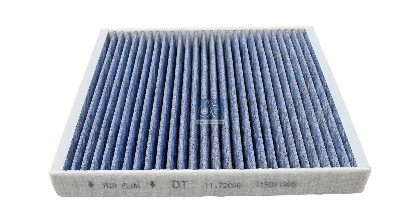 DT Spare Parts 11.72000 Pollen filter bio-functional cabin air filter, 254 mm x 235 mm x 32 mm