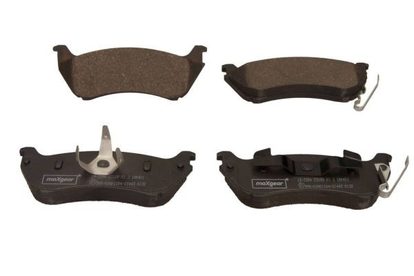 MAXGEAR Rear Axle, with acoustic wear warning Height: 50,1mm, Width: 140mm, Thickness: 16,7mm Brake pads 19-3394 buy