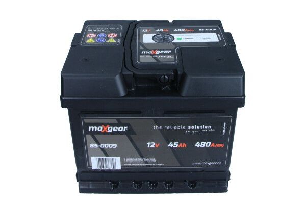 MAXGEAR 85-0009 Battery 12V 45Ah 480A B13 LB1 Positive Terminal right, Lead-acid battery