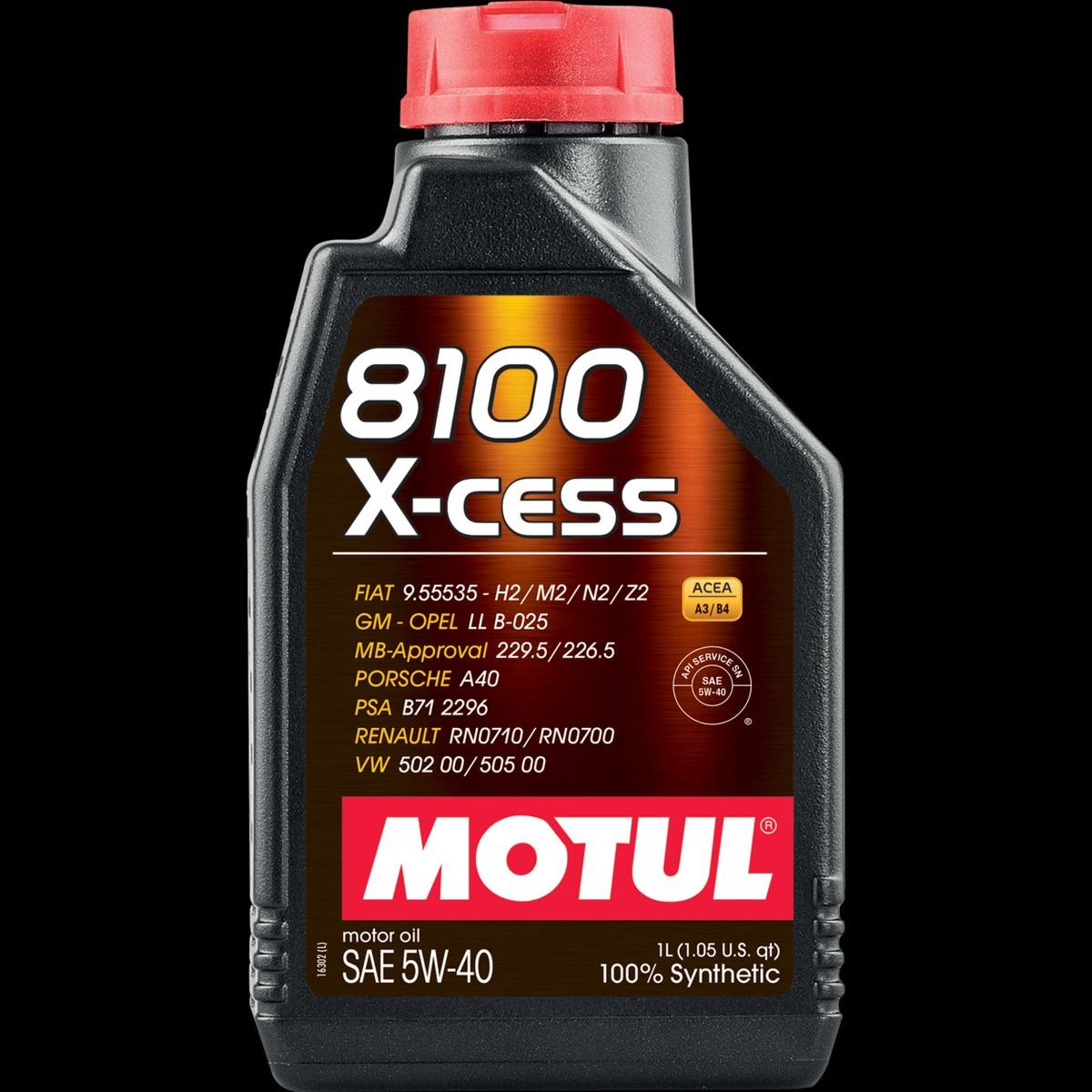 MOTUL 8100, X-cess 5W-40, 1l Motor oil 109229 buy