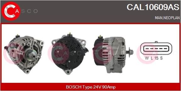 CASCO CAL10609AS Lichtmaschine für MAN TGA LKW in Original Qualität