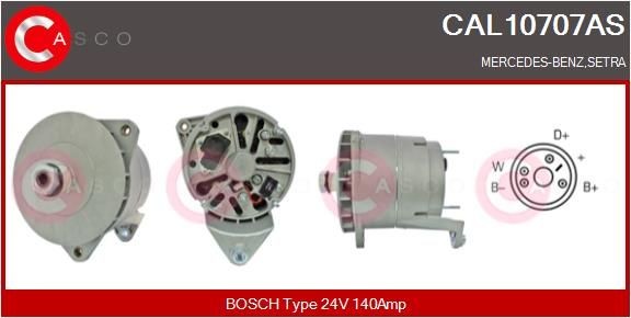 CASCO CAL10707AS Lichtmaschine für MERCEDES-BENZ AXOR 2 LKW in Original Qualität