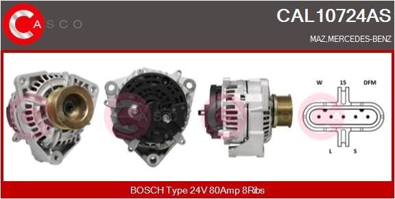 CAL10724AS CASCO Lichtmaschine MERCEDES-BENZ LK/LN2
