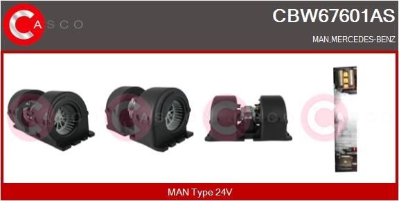 CASCO CBW67601AS Heater blower motor 81.61930-6064