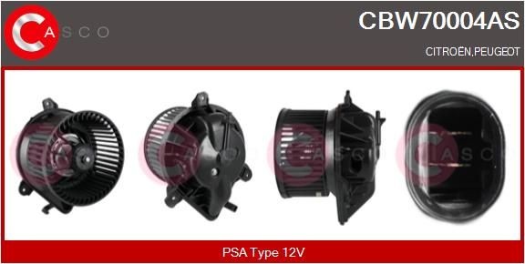 Ventilator-posamezni deli CASCO za volan na levi strani - CBW70004AS